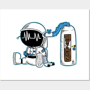 Coffee fueled astronaut Posters and Art